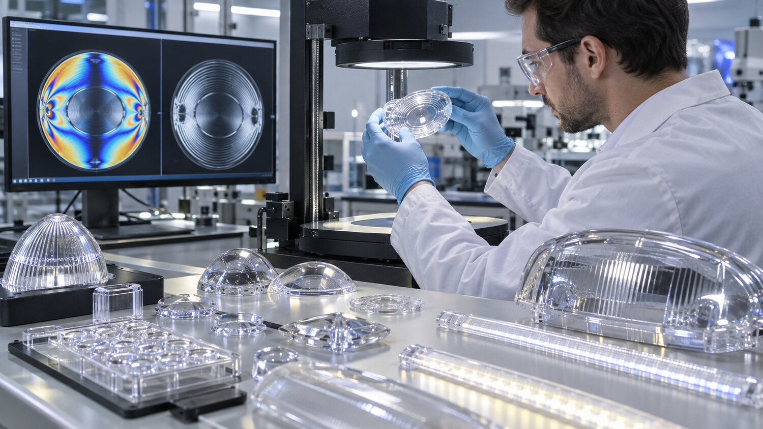 Transparenter optischer und Beleuchtungsaggregator